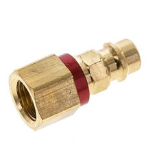 Raccord d'air en laiton DN 7.2 (Euro) codé rouge Bouchon G 1/4 pouce femelle