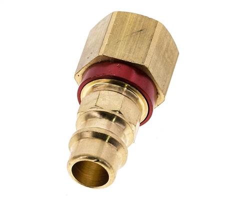 Raccord d'air en laiton DN 7.2 (Euro) codé rouge Bouchon G 1/4 pouce femelle