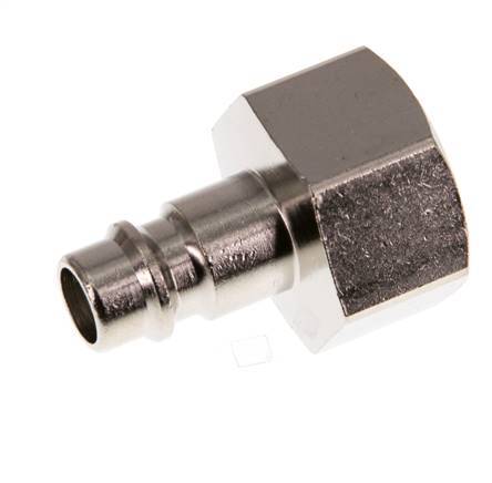 Nickel-plated Brass DN 7.2 (Euro) Air Coupling Plug G 1/2 inch Female [2 Pieces]