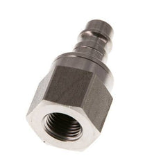 Acier inoxydable DN 7.2 (Euro) Air Coupling Plug G 1/4 inch Female Double Shut-Off