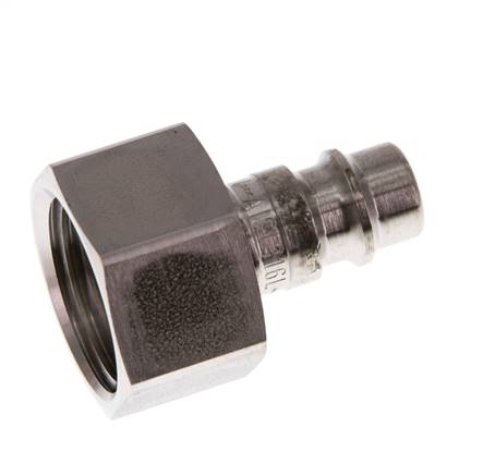 Acier inoxydable 316L DN 7.2 (Euro) Air Coupling Plug G 1/2 inch Female