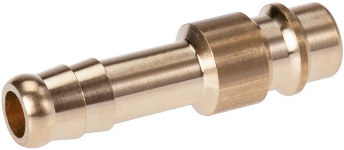 Brass DN 7.2 (Euro) Air Coupling Plug 4 mm Hose Pillar [5 Pieces]