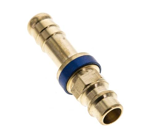 Laiton DN 7.2 (Euro) Bouchon de raccord d'air à code bleu Pilier de tuyau de 9 mm