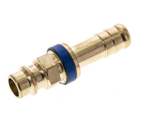Laiton DN 7.2 (Euro) Bouchon de raccord d'air à code bleu Pilier de tuyau de 9 mm