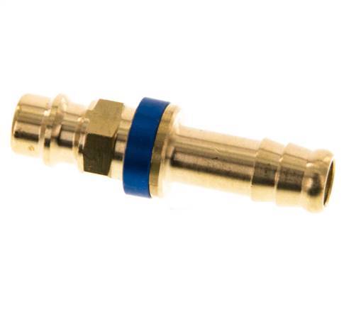 Laiton DN 7.2 (Euro) Bouchon de raccord d'air à code bleu Pilier de tuyau de 9 mm