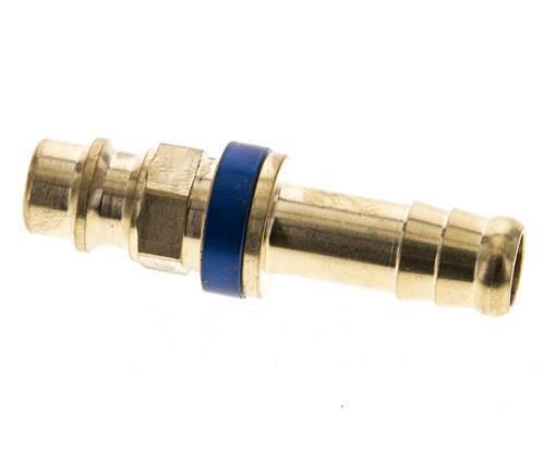 Laiton DN 7.2 (Euro) Bouchon de raccord d'air à code bleu Pilier de tuyau de 9 mm
