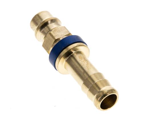 Laiton DN 7.2 (Euro) Bouchon de raccord d'air à code bleu Pilier de tuyau de 9 mm