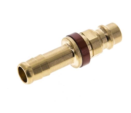 Laiton DN 7.2 (Euro) Bouchon de raccord d'air à code brun Pilier de tuyau de 9 mm