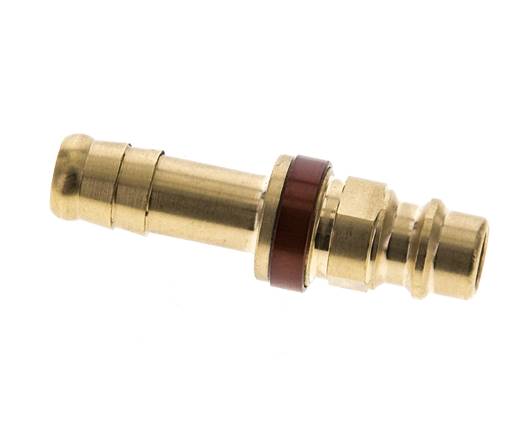 Laiton DN 7.2 (Euro) Bouchon de raccord d'air à code brun Pilier de tuyau de 9 mm