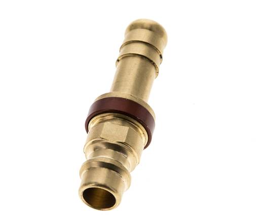 Laiton DN 7.2 (Euro) Bouchon de raccord d'air à code brun Pilier de tuyau de 9 mm