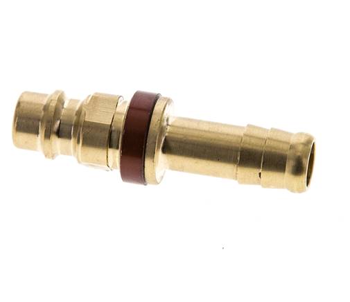 Laiton DN 7.2 (Euro) Bouchon de raccord d'air à code brun Pilier de tuyau de 9 mm