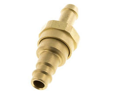 Brass DN 7.2 (Euro) Air Coupling Plug 9 mm Hose Pillar with Check Valve