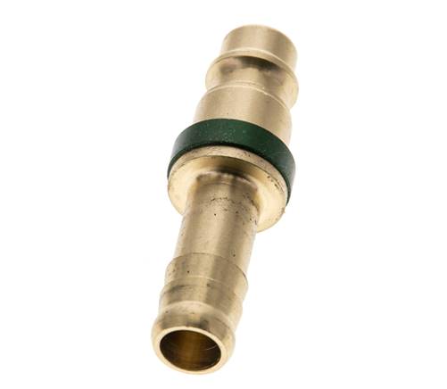 Laiton DN 7.2 (Euro) Bouchon de raccord d'air à code vert Pilier de tuyau de 9 mm