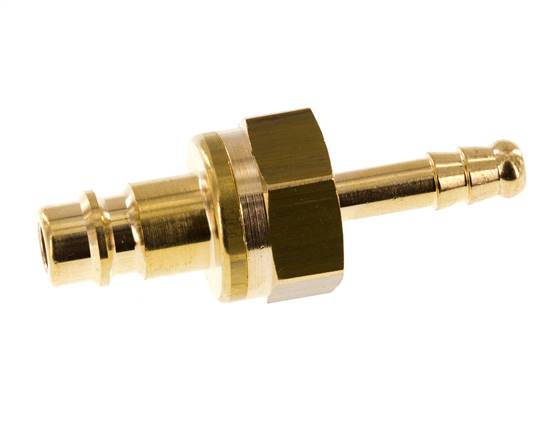 Laiton DN 7.2 (Euro) Coupleur d'air Bouchon 6 mm Pilier de tuyau Sécurité