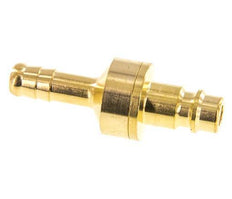 Brass DN 7.2 (Euro) Air Coupling Plug 8 mm Hose Pillar Double Shut-Off