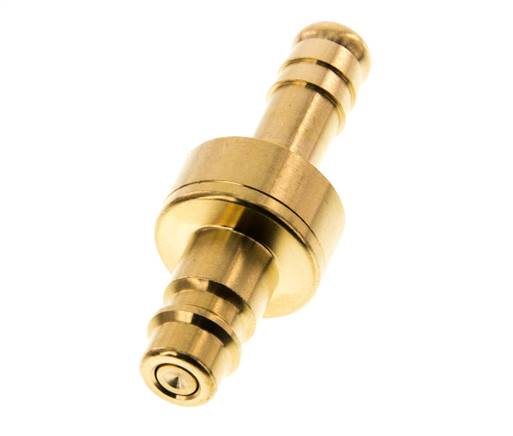 Laiton DN 7.2 (Euro) Coupleur d'air Bouchon 9 mm Pilier de tuyau Double obturation