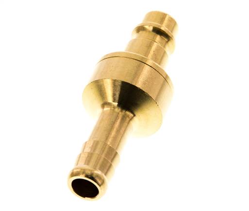 Laiton DN 7.2 (Euro) Coupleur d'air Bouchon 9 mm Pilier de tuyau Double obturation