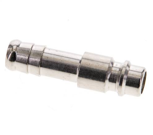 Nickel-plated Brass DN 7.2 (Euro) Air Coupling Plug 10 mm Hose Pillar [2 Pieces]