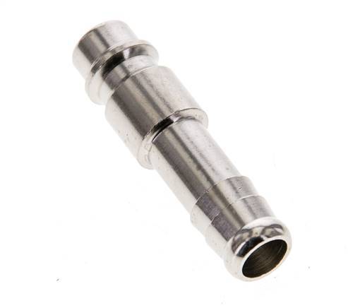 Nickel-plated Brass DN 7.2 (Euro) Air Coupling Plug 10 mm Hose Pillar [2 Pieces]