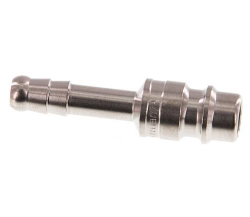 Stainless steel DN 7.2 (Euro) Air Coupling Plug 6 mm Hose Pillar