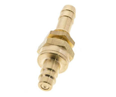 Laiton DN 7.2 (Euro) Air Coupling Plug 10 mm Hose Pillar Bulkhead Double Shut-Off