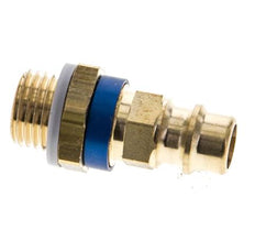 Raccord d'air en laiton DN 7.2 (Euro) à code bleu Bouchon G 1/4 pouce mâle