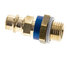 Raccord d'air en laiton DN 7.2 (Euro) à code bleu Bouchon G 1/4 pouce mâle