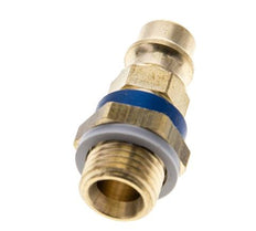 Raccord d'air en laiton DN 7.2 (Euro) à code bleu Bouchon G 1/4 pouce mâle
