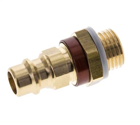 Raccord d'air en laiton DN 7.2 (Euro) à code brun Bouchon G 1/4 pouce mâle