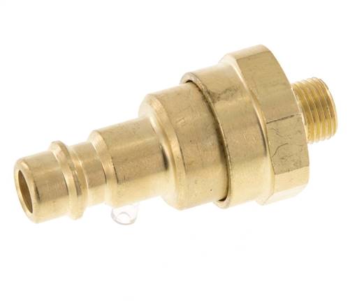 Bouchon de raccord d'air en laiton DN 7.2 (Euro) G 1/8 pouce mâle avec clapet anti-retour