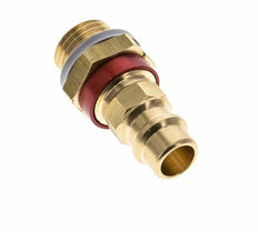 Raccord d'air en laiton DN 7.2 (Euro) codé rouge Bouchon G 1/4 pouce mâle