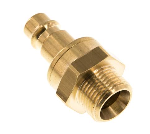 Bouchon de raccord d'air en laiton DN 7.2 (Euro) G 3/8 pouce mâle à double obturation
