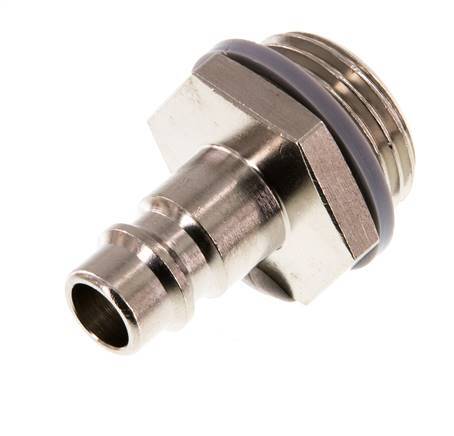 Nickel-plated Brass DN 7.2 (Euro) Air Coupling Plug G 1/2 inch Male [2 Pieces]
