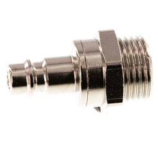 Laiton nickelé DN 7.2 (Euro) Bouchon de raccord d'air G 1/2 pouce mâle à double obturation