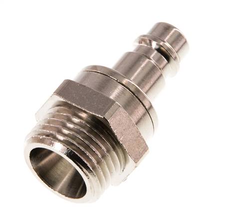 Laiton nickelé DN 7.2 (Euro) Bouchon de raccord d'air G 1/2 pouce mâle à double obturation
