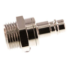 Laiton nickelé DN 7.2 (Euro) Bouchon de raccord d'air G 1/2 pouce mâle à double obturation