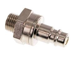 Laiton nickelé DN 7.2 (Euro) Bouchon de raccord d'air G 1/4 pouce mâle à double obturation