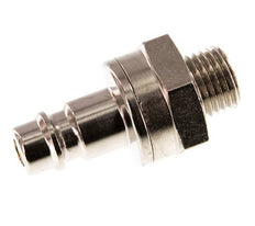Laiton nickelé DN 7.2 (Euro) Bouchon de raccord d'air G 1/4 pouce mâle à double obturation