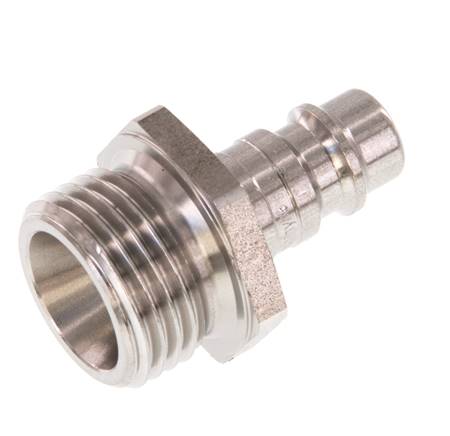 Acier inoxydable DN 7.2 (Euro) Coupleur d'air Bouchon G 1/2 pouce mâle