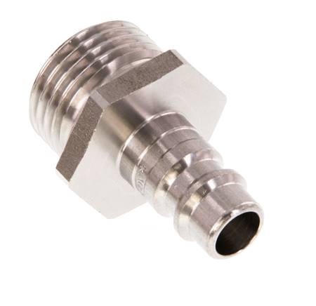 Acier inoxydable DN 7.2 (Euro) Coupleur d'air Bouchon G 1/2 pouce mâle