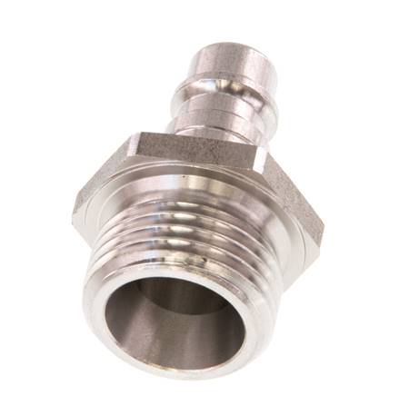 Acier inoxydable DN 7.2 (Euro) Coupleur d'air Bouchon G 1/2 pouce mâle