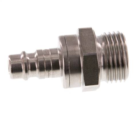 Acier inoxydable DN 7.2 (Euro) Coupleur d'air Bouchon G 1/2 pouce mâle à double obturation