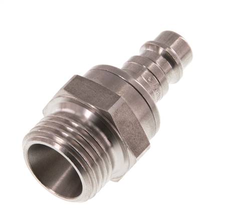 Acier inoxydable DN 7.2 (Euro) Coupleur d'air Bouchon G 1/2 pouce mâle à double obturation