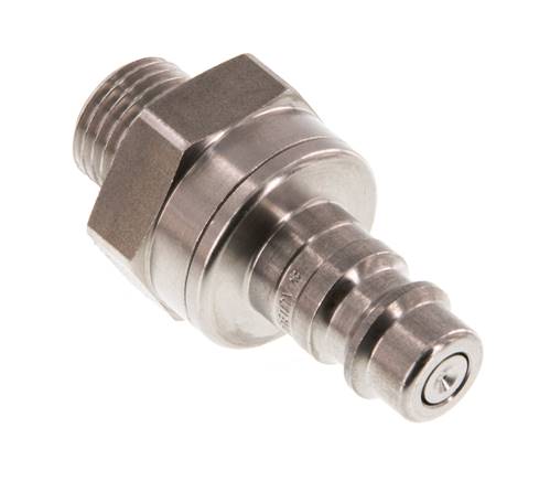 Acier inoxydable DN 7.2 (Euro) Bouchon de raccord d'air G 1/4 pouce mâle à double obturation