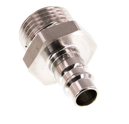 Acier inoxydable 316L DN 7.2 (Euro) Air Coupling Plug G 1/2 inch Male