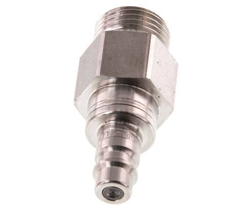 Acier inoxydable 316L DN 7.2 (Euro) Coupleur d'air Bouchon G 1/2 pouce mâle à double obturation