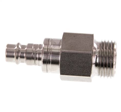 Acier inoxydable 316L DN 7.2 (Euro) Coupleur d'air Bouchon G 1/2 pouce mâle à double obturation