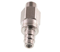 Acier inoxydable 316L DN 7.2 (Euro) Air Coupling Plug G 1/4 inch Male Double Shut-Off