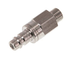 Acier inoxydable 316L DN 7.2 (Euro) Air Coupling Plug G 1/4 inch Male Double Shut-Off