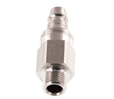 Acier inoxydable 316L DN 7.2 (Euro) Air Coupling Plug G 1/4 inch Male Double Shut-Off